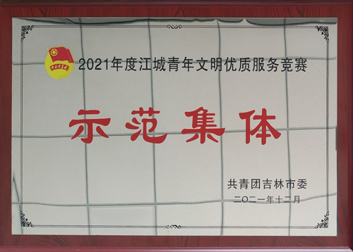 吉林奥克团支部荣获吉林市青年安全生产示范岗和江城青年文明优质服务标兵荣誉称号 副本.jpg